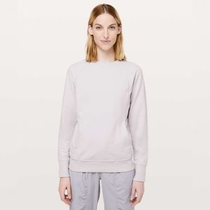 Lululemon Scuba Crew Neck Pullover Sweater in Light Chrome Lychee Pink Size 4